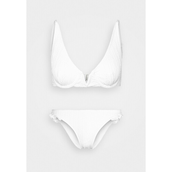 Cotton On Body HALF WIRE BRA REFINED BRAZILIAN SET Bikini white broiderie C1R81L00R