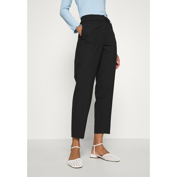 Selected Femme SLFRIA CROPPED PANT Spodnie materiałowe black SE521A0GA
