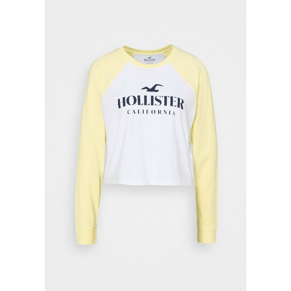 Hollister Co. PRINT Bluzka z długim rękawem mellow yellow H0421D09N