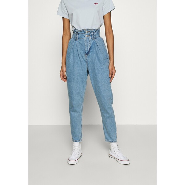 Topshop MOM Jeansy Relaxed Fit mid blue TP721N0HL