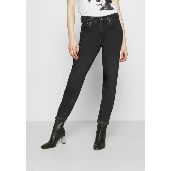 Pepe Jeans VIOLET Jeansy Relaxed Fit black denim PE121N0CE
