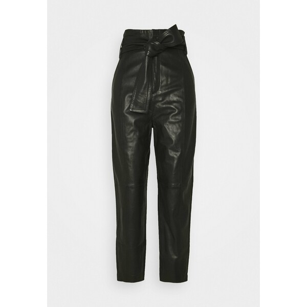 InWear ZALIKAIW PANT Spodnie skórzane black IN321A040
