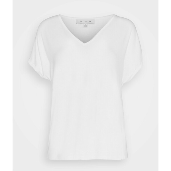 NU-IN BASIC VNECK T-shirt basic white NUF21D00H