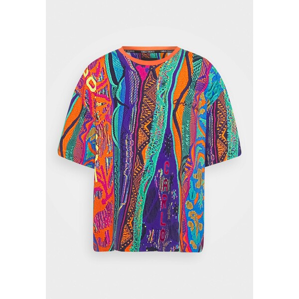 Carlo Colucci T-shirt z nadrukiem multicolor CAP21D005