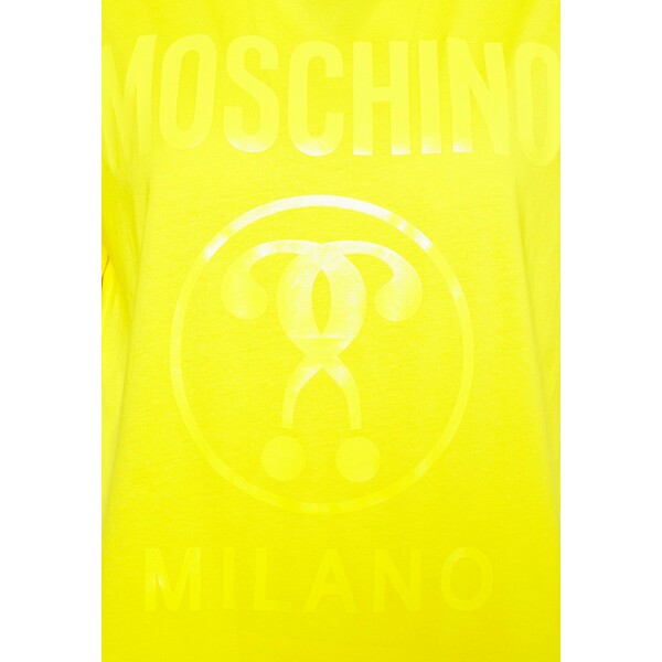MOSCHINO T-shirt z nadrukiem yellow 6MO21D006