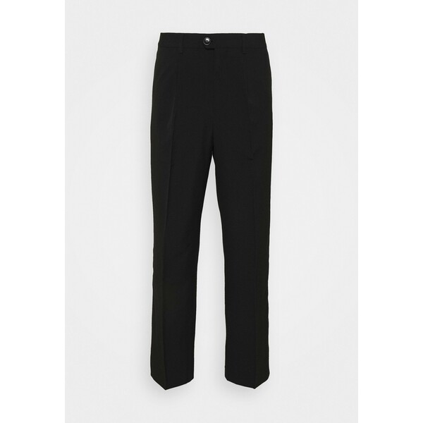Weekday CONRAD WIDE TROUSERS Spodnie materiałowe black WEB22E032-Q11