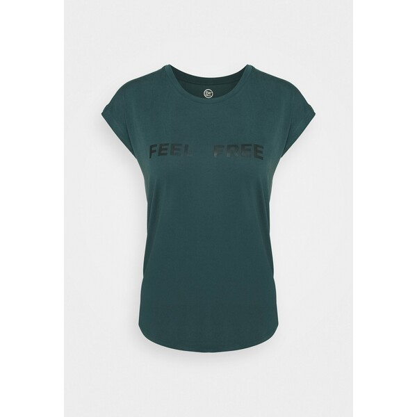 Etam FRINGE T-shirt z nadrukiem vert ET941D000
