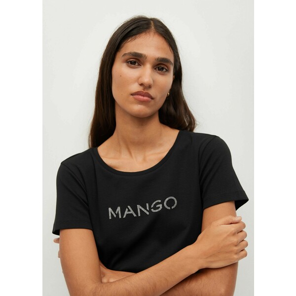 Mango T-shirt psmango Czarny 87000557-PSMANGO-LM