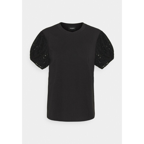 The Kooples T-shirt z nadrukiem black THA21D014