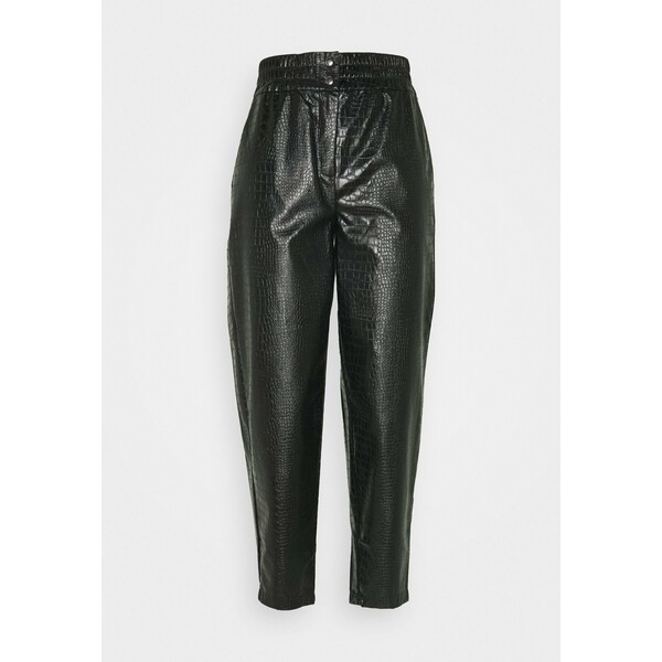 Soft Rebels SRCROCO ANKLE PANT Spodnie materiałowe black R6721A013