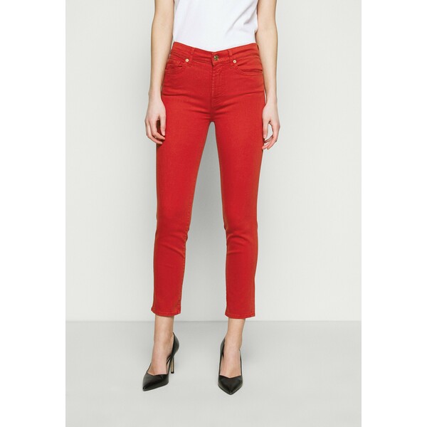 7 for all mankind ROXANNE ANKLE BAIR FLAME Jeansy Skinny Fit red 7F121N0KC