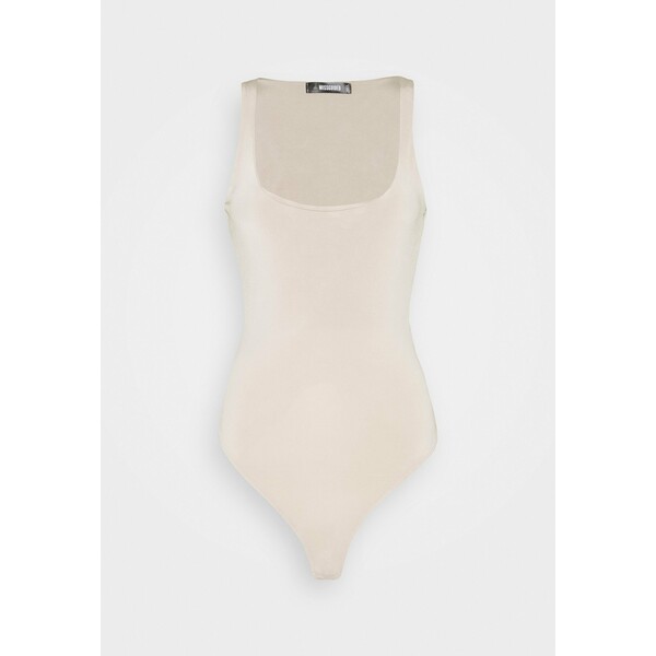 Missguided Tall SEAM FREE SCOOP NECK BODYSUIT Top sand MIG21E031