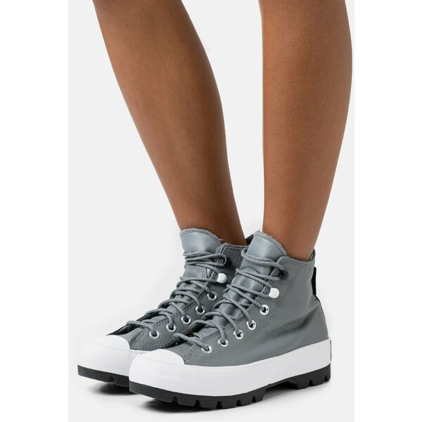 Converse CHUCK TAYLOR ALL STAR MC LUGGED Sneakersy wysokie limestone grey/black/white CO411A1A9