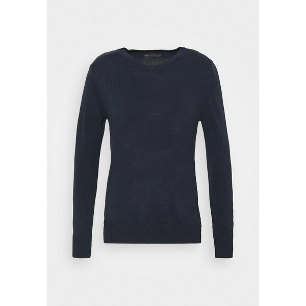 Marks & Spencer London CASHMIL CREW Sweter dark blue QM421I02X