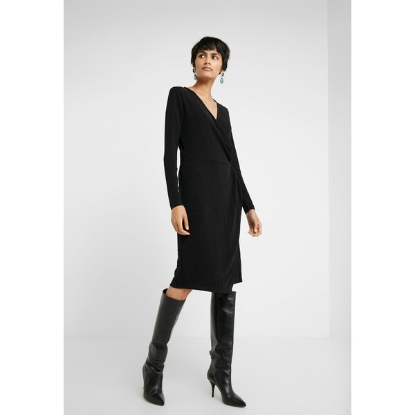 Bruuns Bazaar METALLIC RIBA DRESS Sukienka letnia black/silver BR321C040