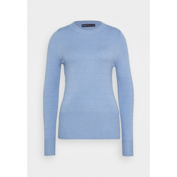 Marks & Spencer London BRICK CREW Sweter blue QM421I033