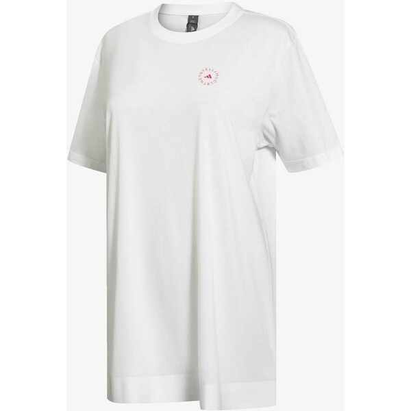 adidas by Stella McCartney COTTON T-SHIRT T-shirt z nadrukiem white AD741L00P