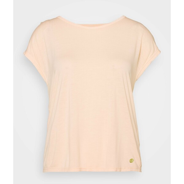 Deha YOGA T-shirt z nadrukiem peach rose 5DE41D035