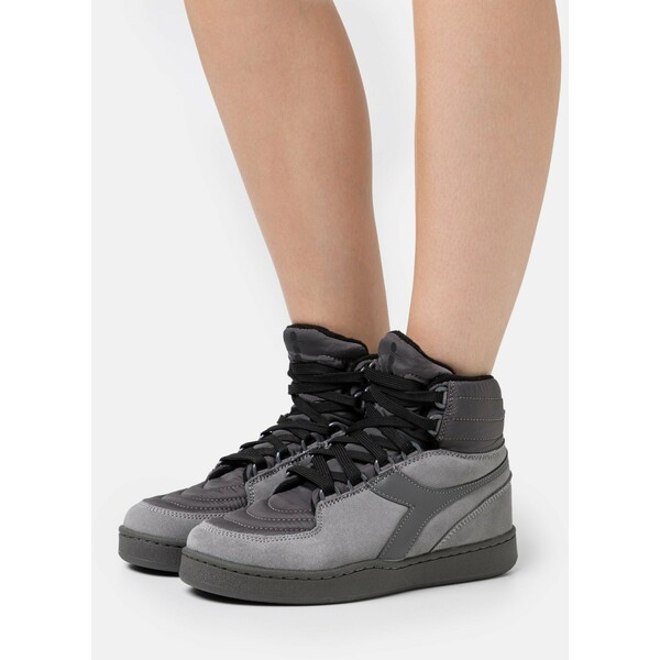 Diadora BASKET MOON Sneakersy wysokie gray/pewter D2911X000