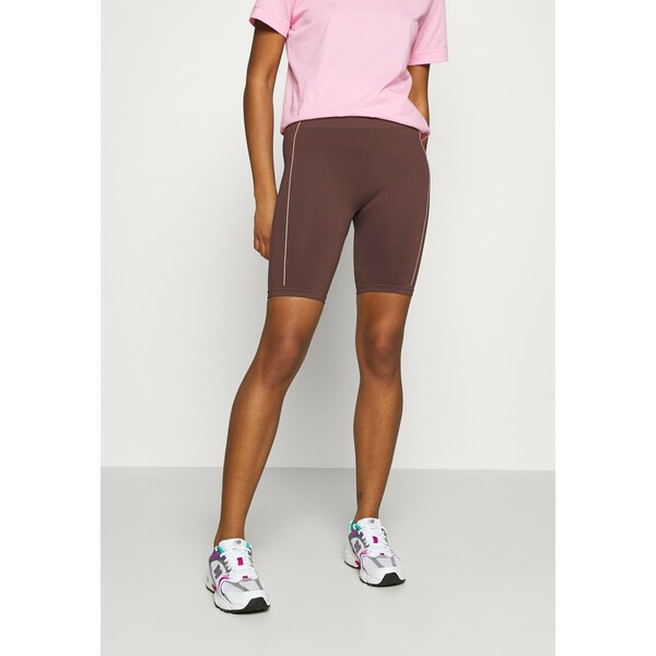 NU-IN TONI DREHER X nu-in GENESIS SEAMLESS CYCLING SHORTS Szorty brown/pink NUF21S001