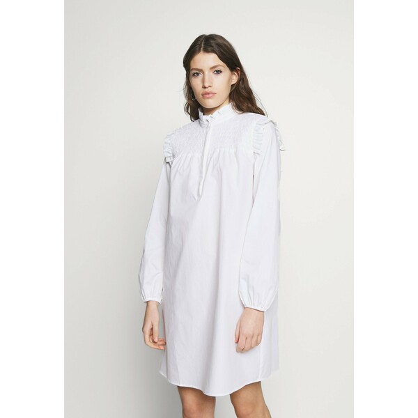 Bruuns Bazaar ROSIE FUSINE SHIRT DRESS Sukienka letnia snow white BR321C04O