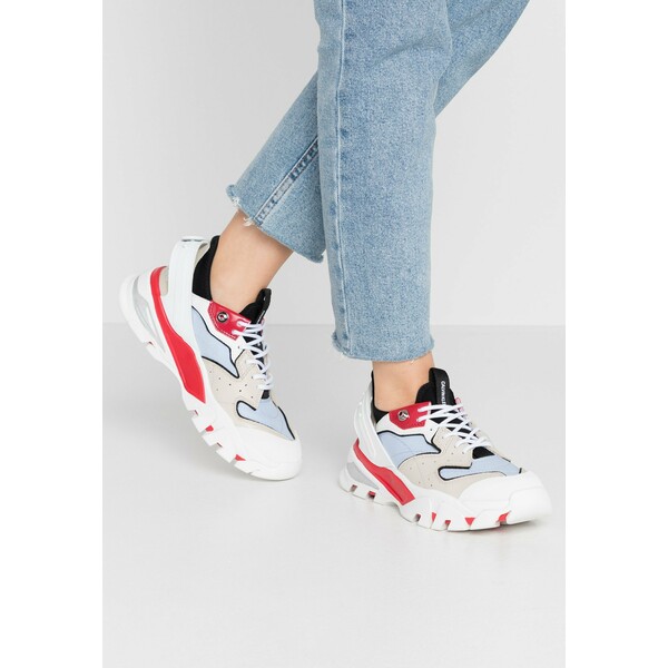Calvin Klein Jeans CLARICE Sneakersy niskie stone/racing red/blue C1811A03H