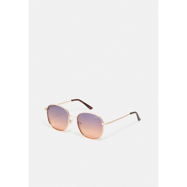 QUAY AUSTRALIA JEZABELL TWIST Okulary przeciwsłoneczne gold-coloured/navy/peach Q0151K02S