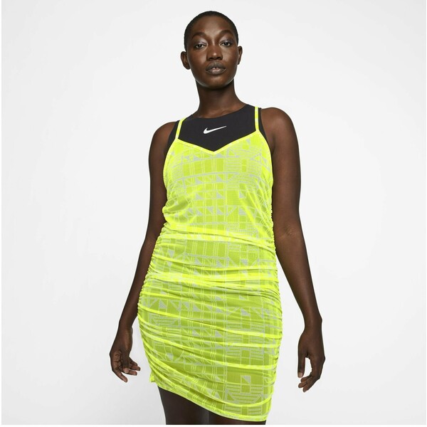 Nike Sportswear INDIO Sukienka letnia neon green, black, whi NI121C01T