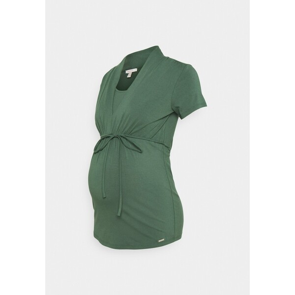Esprit Maternity NURSING T-shirt z nadrukiem vinyard green ES929G0F4