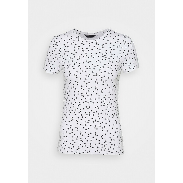 Marks & Spencer London FITTED T-shirt z nadrukiem white QM421D02N