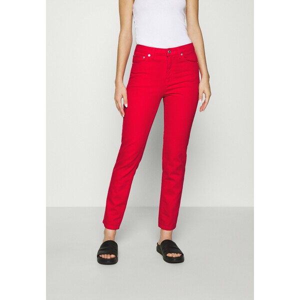 Benetton TROUSERS Jeansy Straight Leg red 4BE21N027
