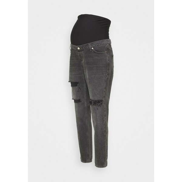 Topshop Maternity MOM Jeansy Skinny Fit washed black T0I29A027