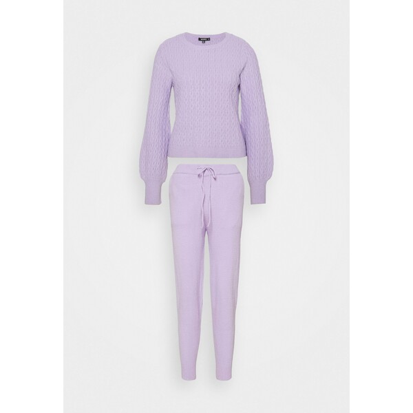 Missguided TEXTURED JUMPER AND JOGGER SET Sweter lilac M0Q21A0GM