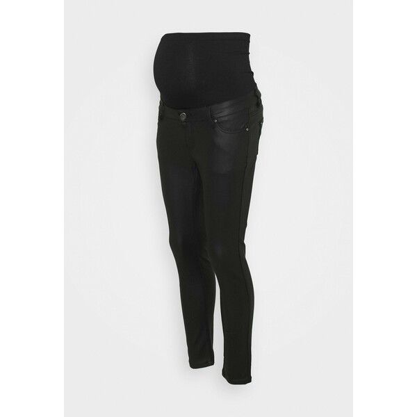 Forever Fit COATED Jeansy Skinny Fit black FOG29A00D