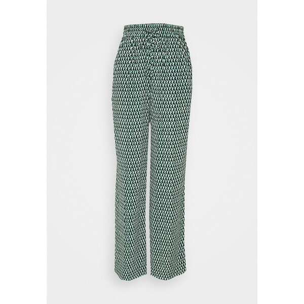 Tommy Hilfiger CREPE WIDE LEG GEO PANT Spodnie materiałowe primary green TO121A0C7