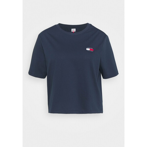 Tommy Jeans Curve BADGE TEE T-shirt z nadrukiem twilight navy T1O21D008