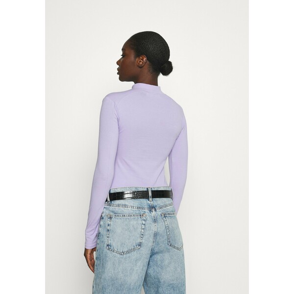 Calvin Klein Jeans MICRO BRANDING Bluzka z długim rękawem palma lilac C1821D0DI