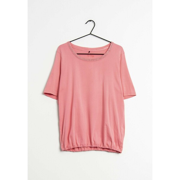 Olsen T-shirt z nadrukiem pink ZIR002FDI