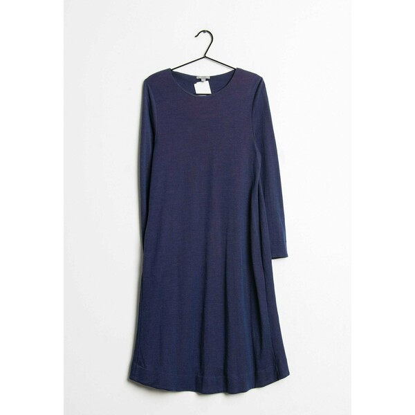 COS Sukienka z dżerseju blue ZIR005ZMD