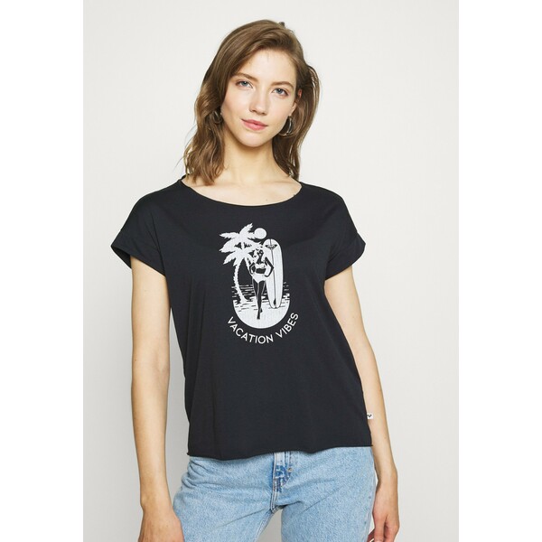 Roxy SWEET SUMMER TEE T-shirt z nadrukiem anthracite RO521D0F1