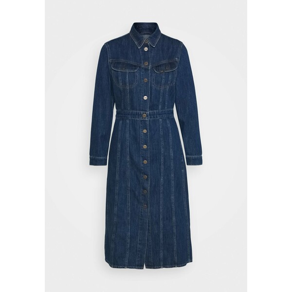 Lee LONGSLEEVE DRESS Sukienka jeansowa rinsed denim LE421C01M