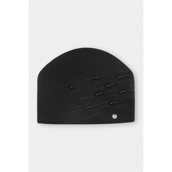 Quiosque Czarna czapka z perłową aplikacją 5KD072299