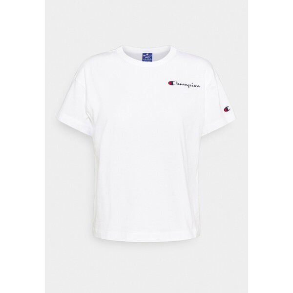 Champion Rochester CREWNECK T-shirt z nadrukiem white C4A21D009