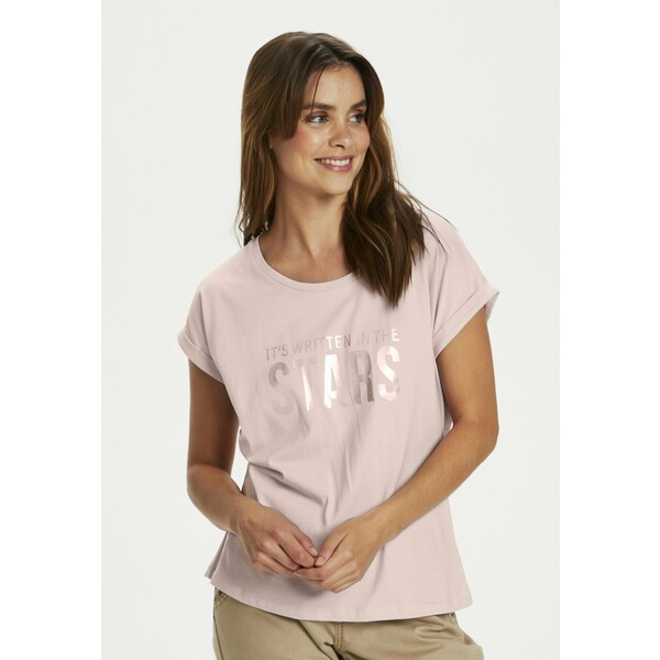 Cream CRLOPPIE T-shirt z nadrukiem burnished lilac CR221D08N