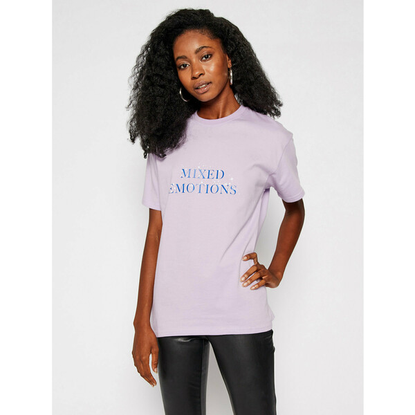 Local Heroes T-Shirt Mixed Emotions AW2021T0019 Fioletowy Regular Fit