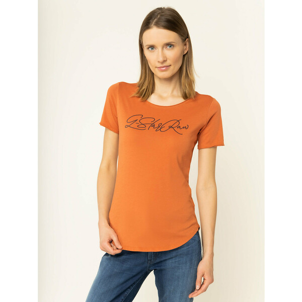 G-Star Raw T-Shirt Graphic 22 Optic D15209-4107-A489 Pomarańczowy Slim Fit