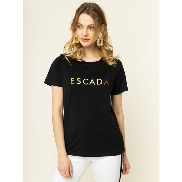 Escada Sport T-Shirt Eleza 5031118 Czarny Regular Fit