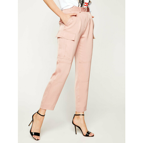Calvin Klein Spodnie materiałowe Soft Cargo K20K201768 Różowy Regular Fit