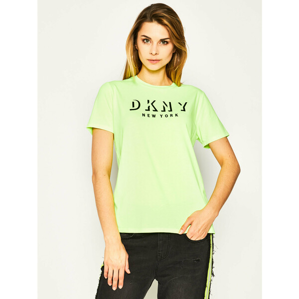 DKNY T-Shirt DP9T7094 Żółty Regular Fit