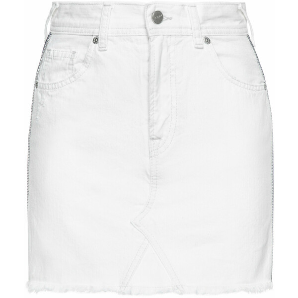 Pepe Jeans Spódnica jeansowa Dani Bling PL900808 Biały Slim Fit